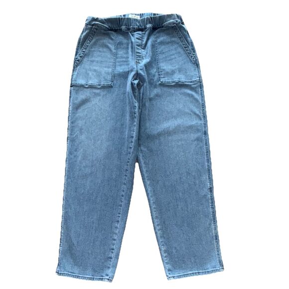 Madewell Women's Size XLT Pull-On Relaxed Tapered Leg Jeans - Picture 8 of 9